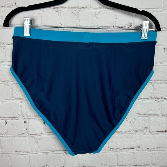 JESSICA SIMPSON Bikini Swim Bottom Size Large navy‎ blue, NWT - Picture 5 of 5